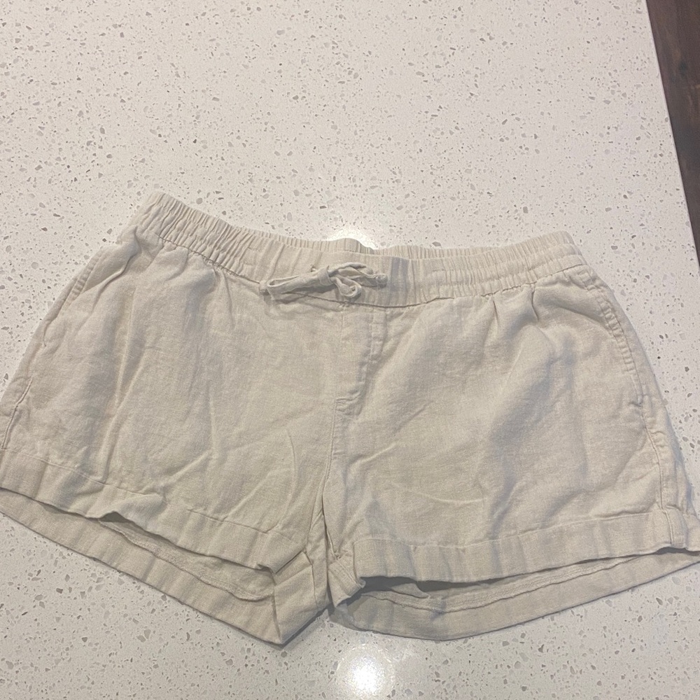 Old Navy Women's High Waist Beige Shorts